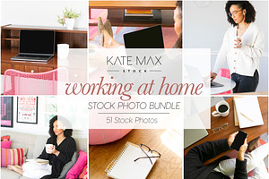 Working At Home Stock Photo Bundle