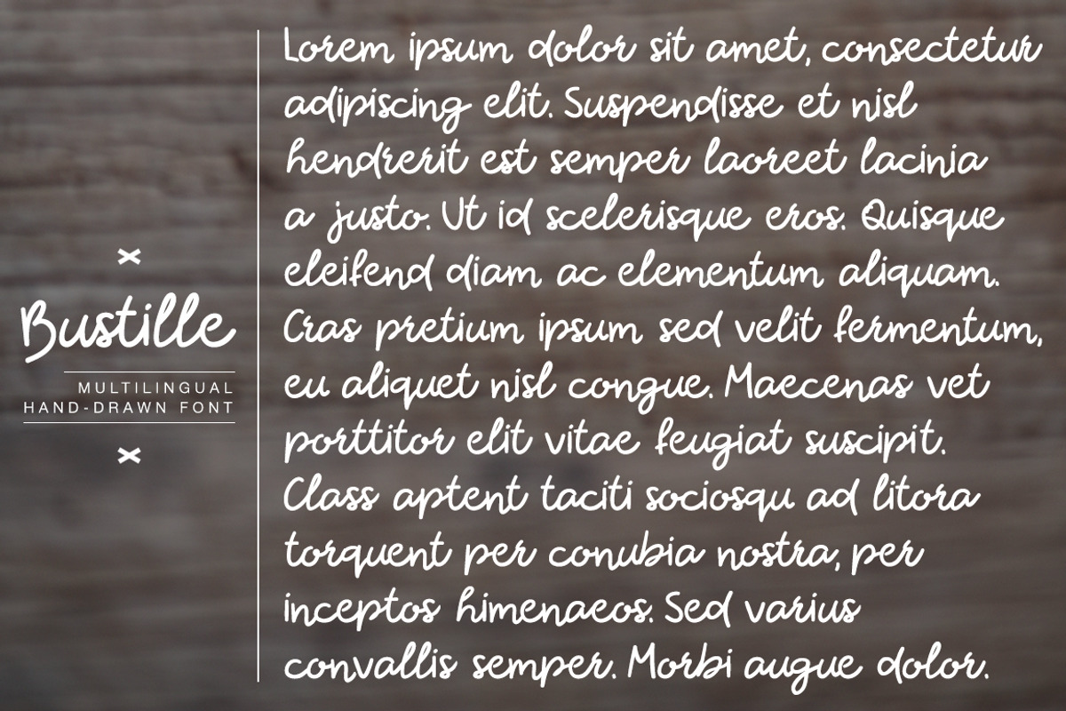 Bustille | Hand-drawn Font, a Script Font by Angelo Knf | Anko Studio (Photo 9 of 10)