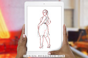 Procreate Drawing Guide: Curvy Girls, a Shape Add-On by Design Resource Hub (Thumbnail 3 of 10)