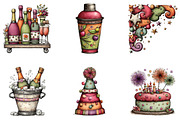 New Year Clipart, an Illustration by CreationArt (Thumbnail 2 of 7)