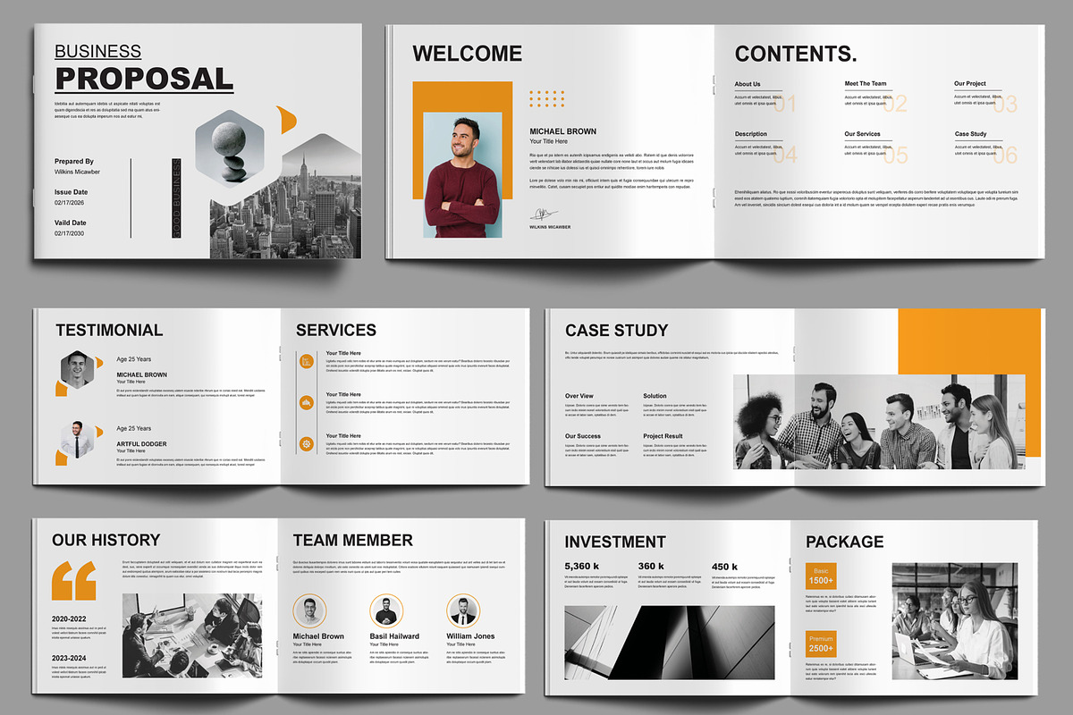 Business Proposal Design, a Brochure Template by MightyDesign (Photo 1 of 8)