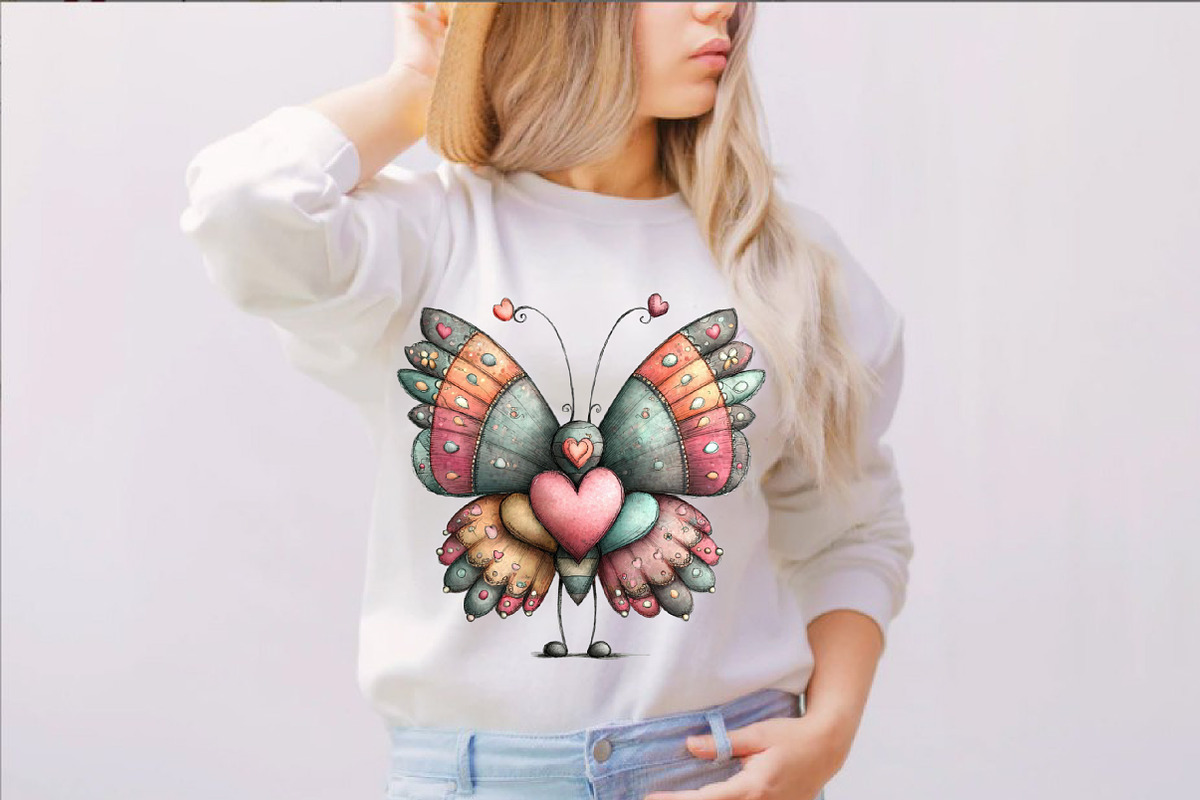 Whimsical Spring Butterfly Clipart B, an Illustration by SVGArt (Photo 7 of 7)