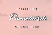 Pamedarsih, a Script Font by AleraStudio (Thumbnail 1 of 7)