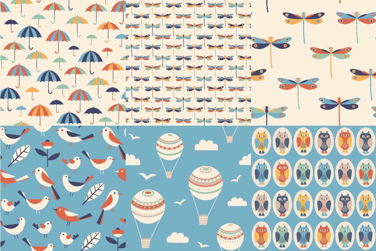 Set of 6 patterns preview 5