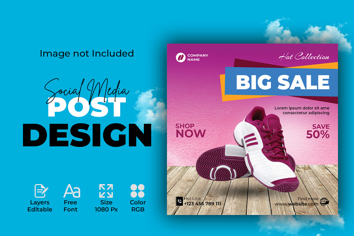 Product Sale Social Media Post, a Social Media Template by designSultan (Photo 4 of 4)