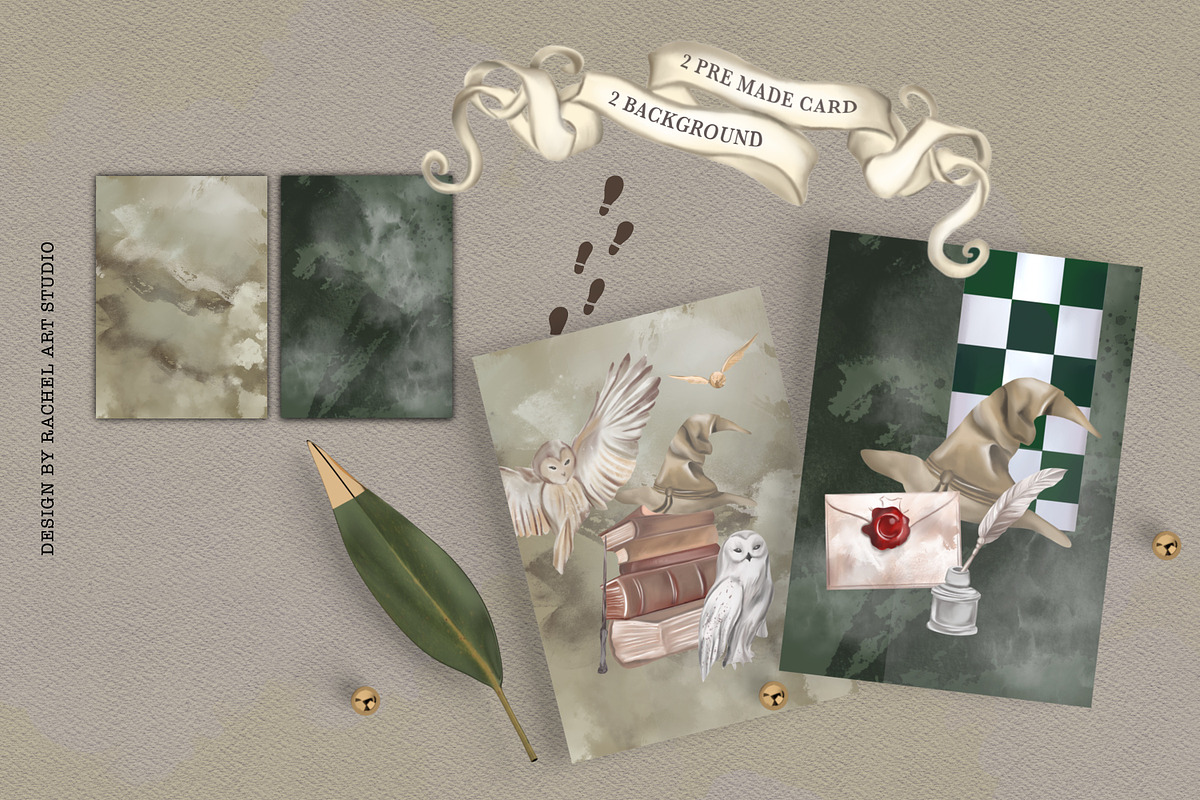 Wizarding Green House in Christmas, an Illustration by Rachel Art Studio (Photo 8 of 10)