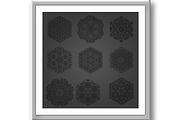 Set of Vector Snowflakes, a Decorative Illustration by FineArtStudio (Thumbnail 3 of 3)