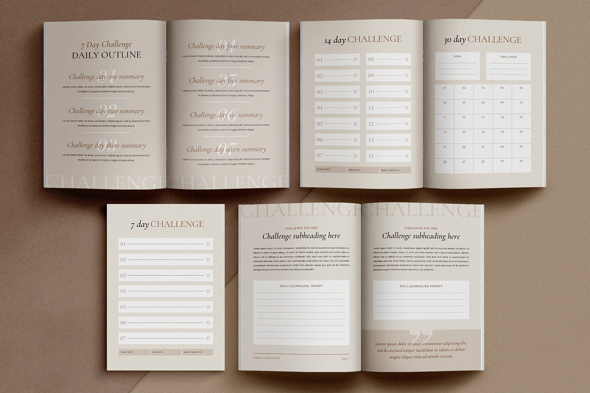 Elegant Workbook Template CANVA, a Magazine Template by Studio Loire (Photo 12 of 28)