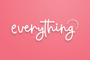 Everything Handwritten Font, a Handwritten Font by Graphix Line Studio (Thumbnail 1 of 7)