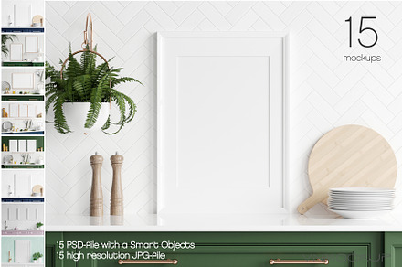 Kitchen Frame Bundle - 15 Mockups