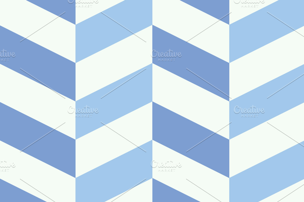 Set of blue geometric patterns preview 2
