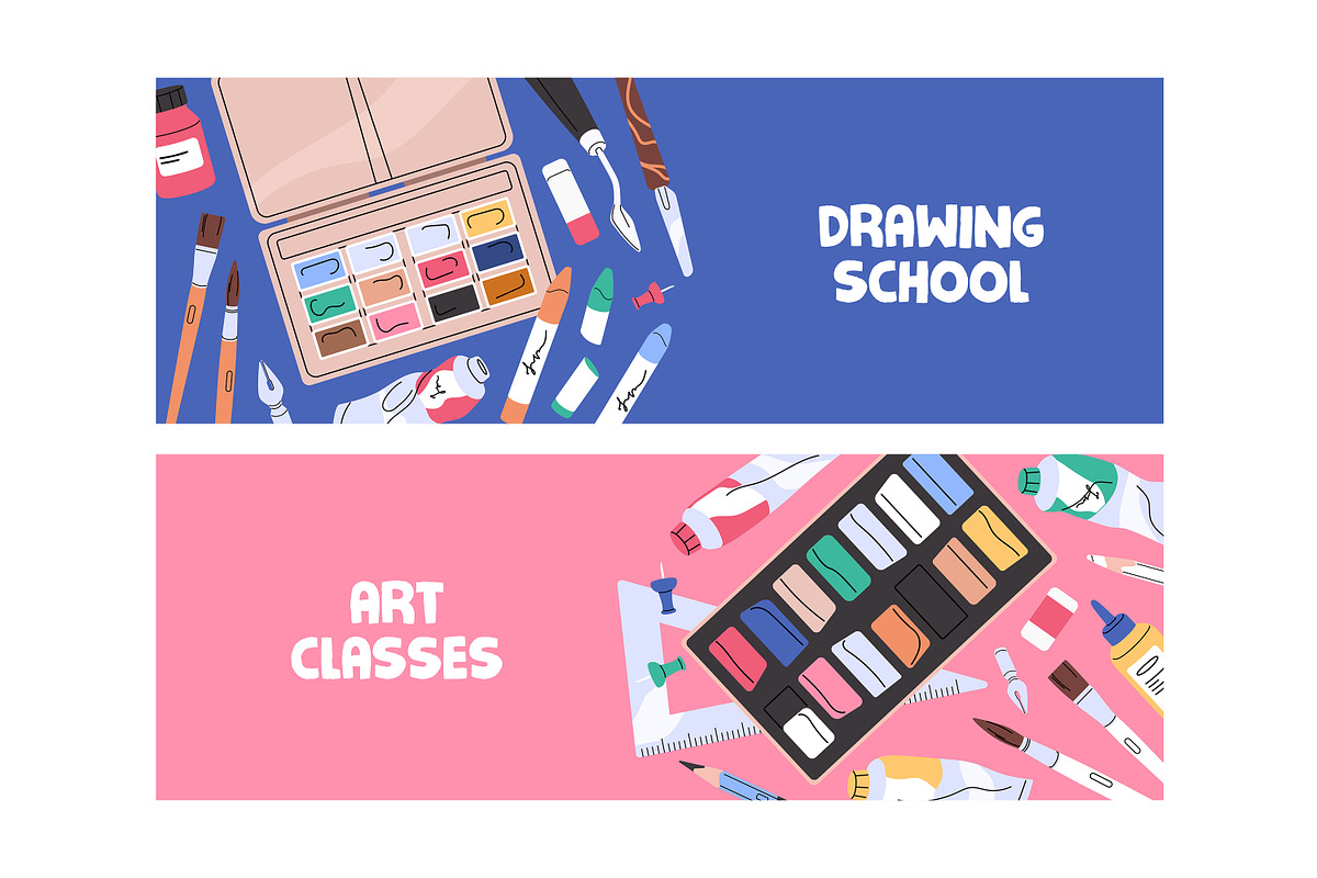 Art tools, stationery set, templates, an Education Illustration by PaperTrident (Photo 5 of 9)