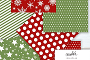Christmas Patterns Backgrounds, a Pattern Graphic by Design Station (Thumbnail 2 of 3)