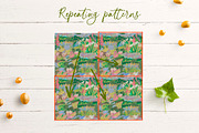 Kids Crayon Forest Seasons Seamless, a Pattern Graphic by Lucyinyourheart (Thumbnail 8 of 10)