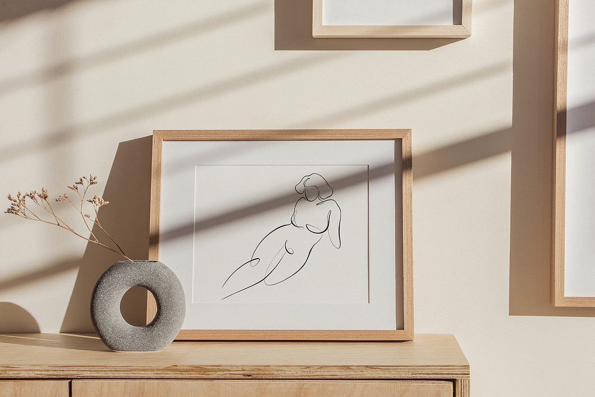 BODY - abstract one line art, an Illustration by Anna.Klets (Photo 10 of 11)