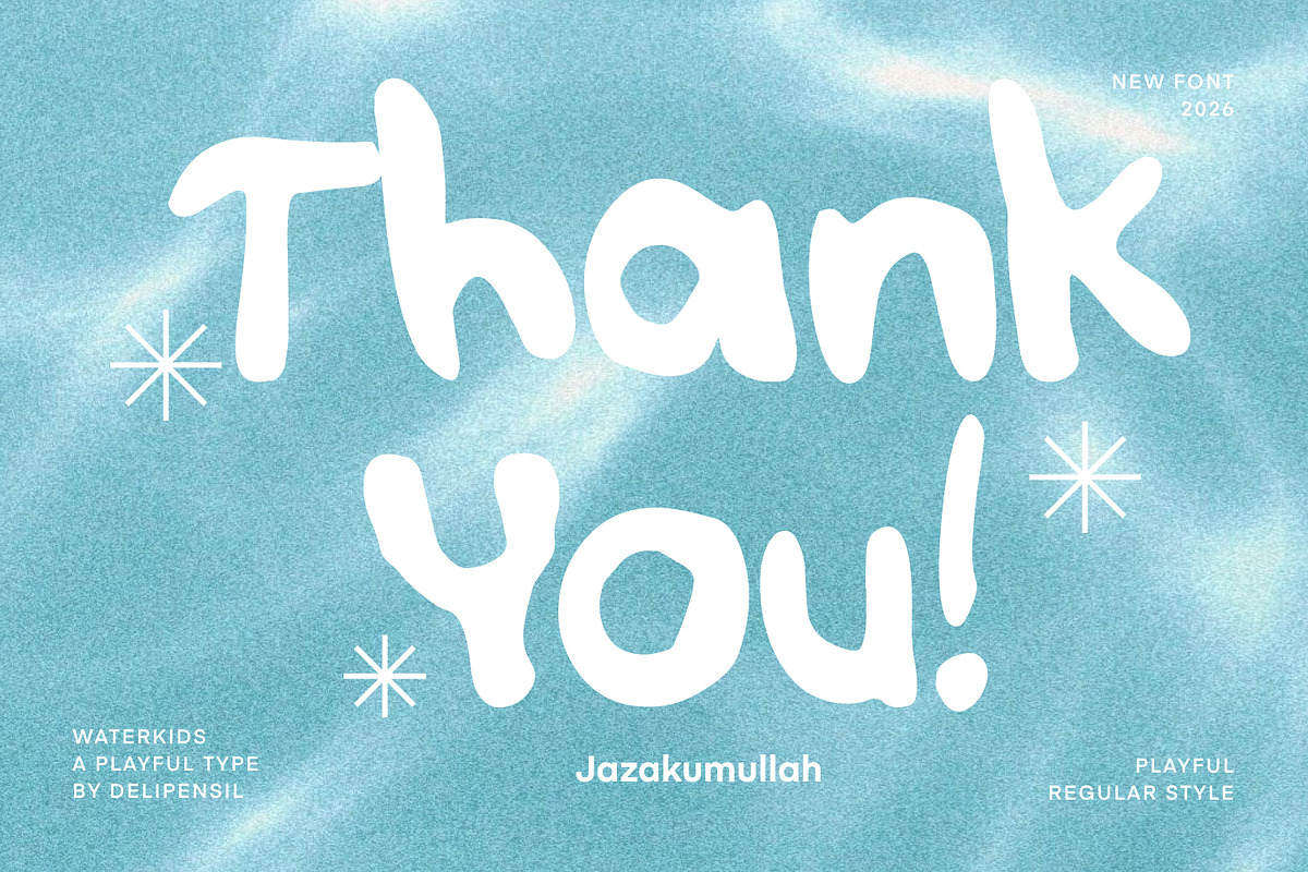 Waterkids - Water Kids style type, a Handwritten Font by delipensil (Photo 9 of 9)