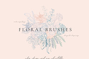SALE Line Art Floral Graphic Bundle, a Graphic by Olya Creative (Thumbnail 12 of 23)