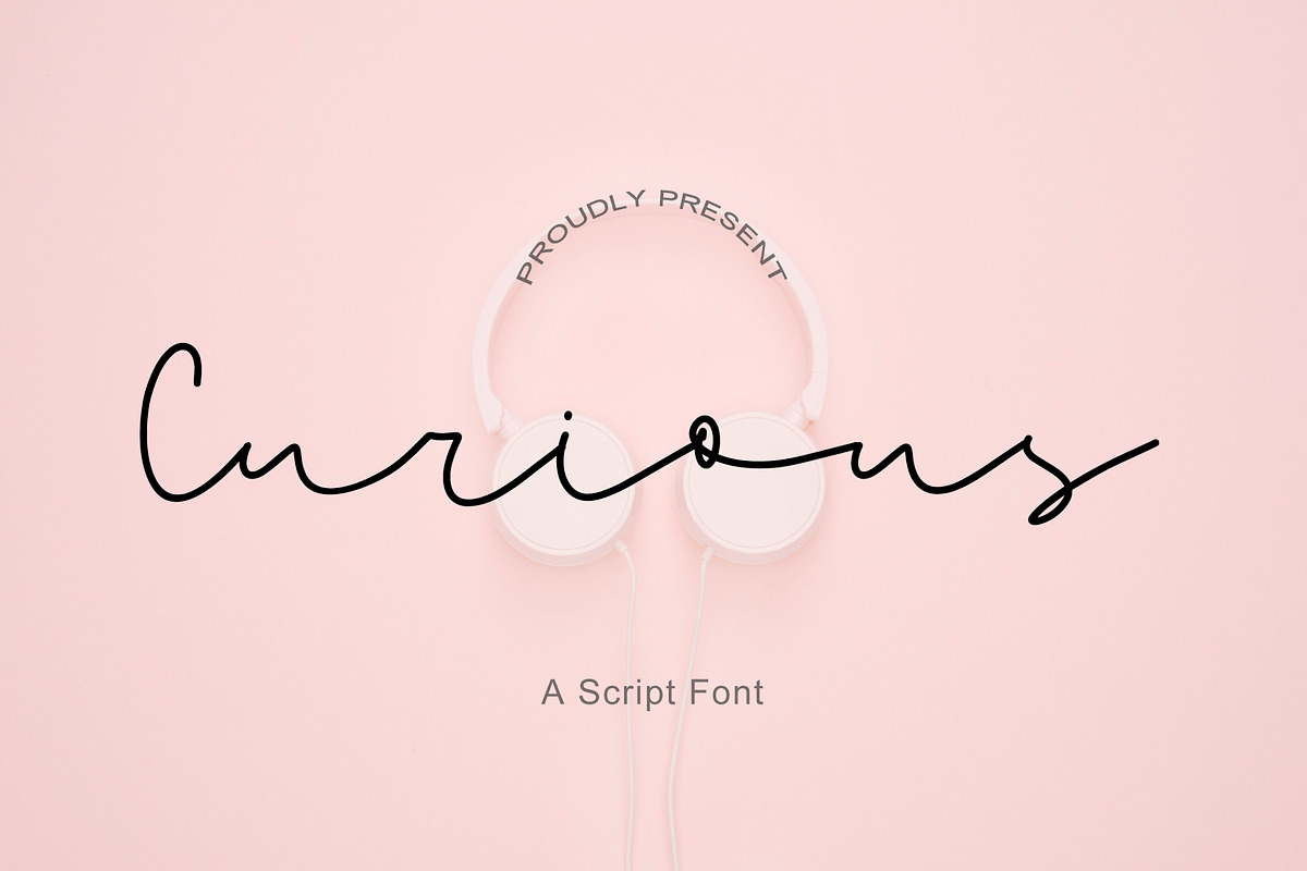 Curious - Script Font, a Script Font by Yuby Creative (Photo 1 of 6)