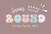 Groovy Round OTF, a Symbol Font by DREAMs Soul G. (Thumbnail 1 of 6)
