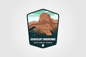 Guadalupe Mountains Sticker Patch