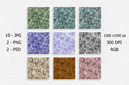 Abstract seamless patterns