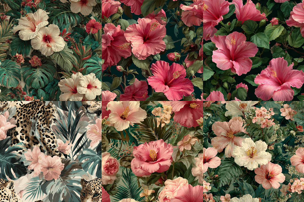 Summer Palm Club Seamless Patterns, an Illustration by DreamPrint404 (Photo 5 of 6)