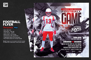 Football Game Flyer Template