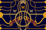 Chain Prints, a Texture Graphic by Svetlana Kononova (Thumbnail 5 of 7)