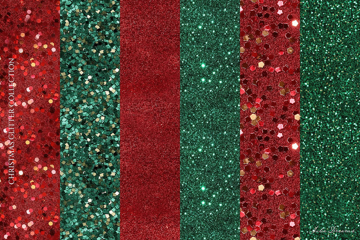 Christmas Glitter Seamless Textures, a Texture Graphic by Julia Dreams (Photo 6 of 7)