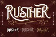 Rusther, a Serif Font by Burntilldead (Thumbnail 5 of 12)