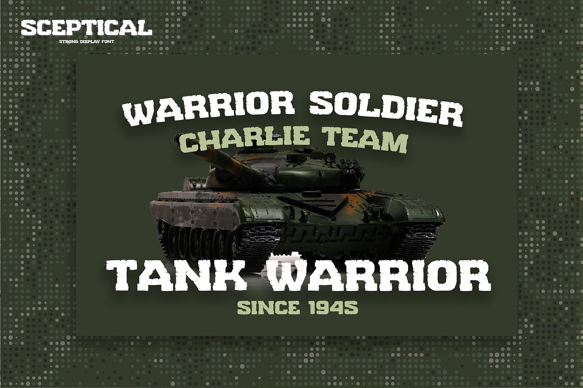 SCEPTICAL - Strong Display Font, a Font by Gassstype (Photo 3 of 8)