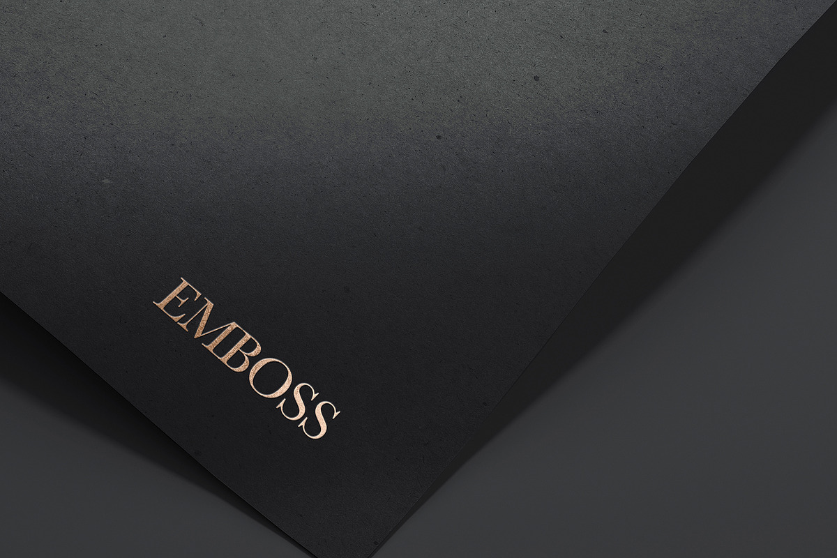 Gold Foil Emboss Logo Mockup, a Product Mockup by Graphic Xtreme (Photo 1 of 3)