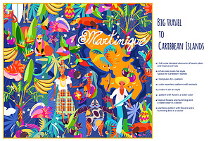 Caribbean island set