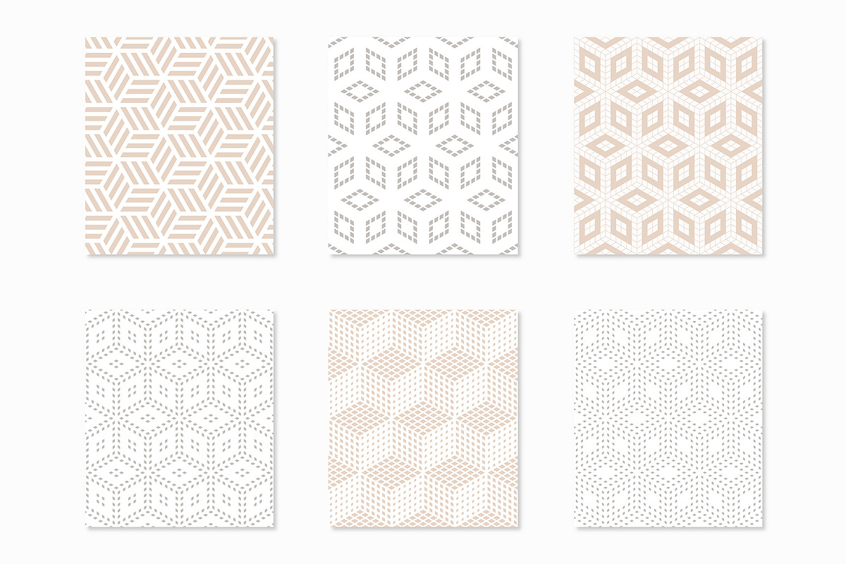 Rhythmic Seamless Patterns, a Pattern Graphic by Curly_Pat (Photo 4 of 6)