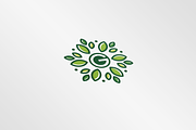 G letter leaf abstract flower logo, a Branding & Logo Template by mouze_art (Thumbnail 2 of 4)