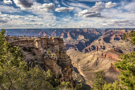 South rim of Grand Canyon from the Mather Point, a Nature Photo by Nick Fox