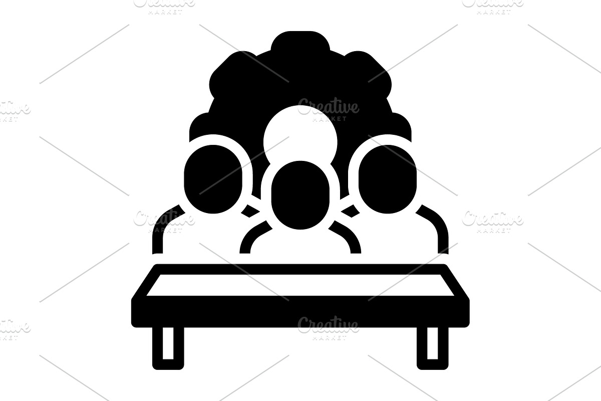 Subcommittee jurors solid icon, a Solid Icon by Creative priyanka
