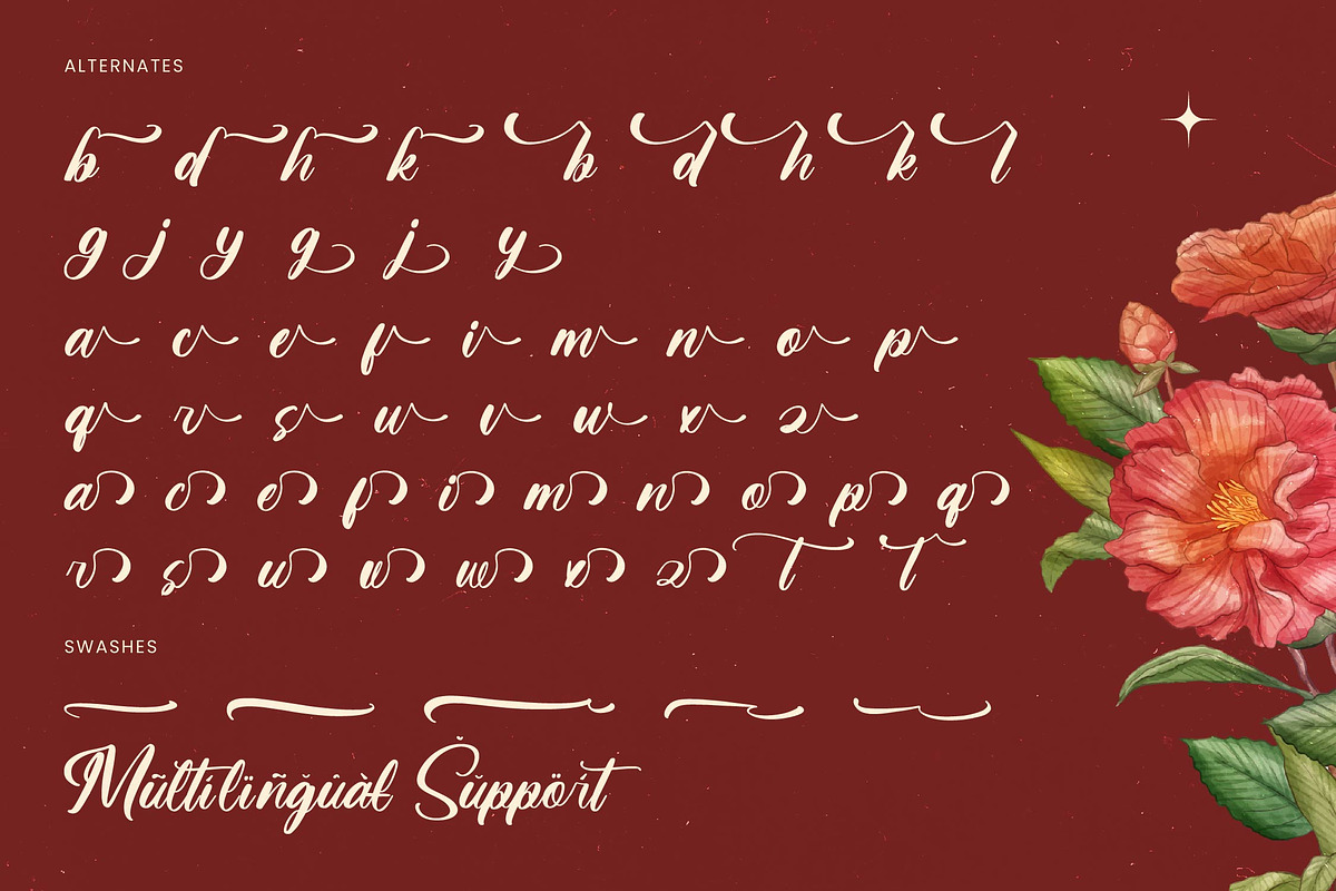 Aurelie Unitem Bold Calligraphy Font, a Serif Font by Letterena Studios Script (Photo 15 of 20)