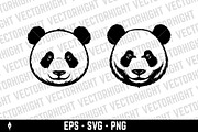 Panda head icons, an Animal Illustration by Vectorhight (Thumbnail 2 of 3)