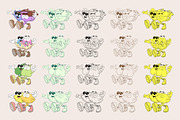 Twins - Characters Collection, an Object Illustration by Alina Sh (Thumbnail 4 of 13)
