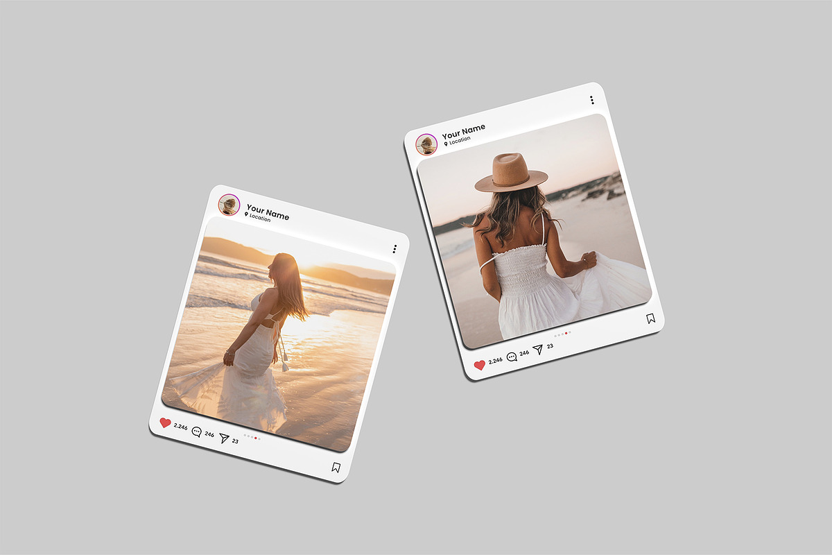 Instagram Post Mockup, an iPhone Mockup by Amigos__46 (Photo 2 of 11)