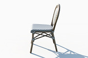 Wicker Bistro Chair, a Furniture 3D Model by happy brush (Thumbnail 13 of 18)