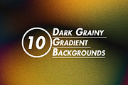 Dark Grainy Gradient Backgrounds, a Texture Graphic by BazziBa♥ (Thumbnail 1 of 11)