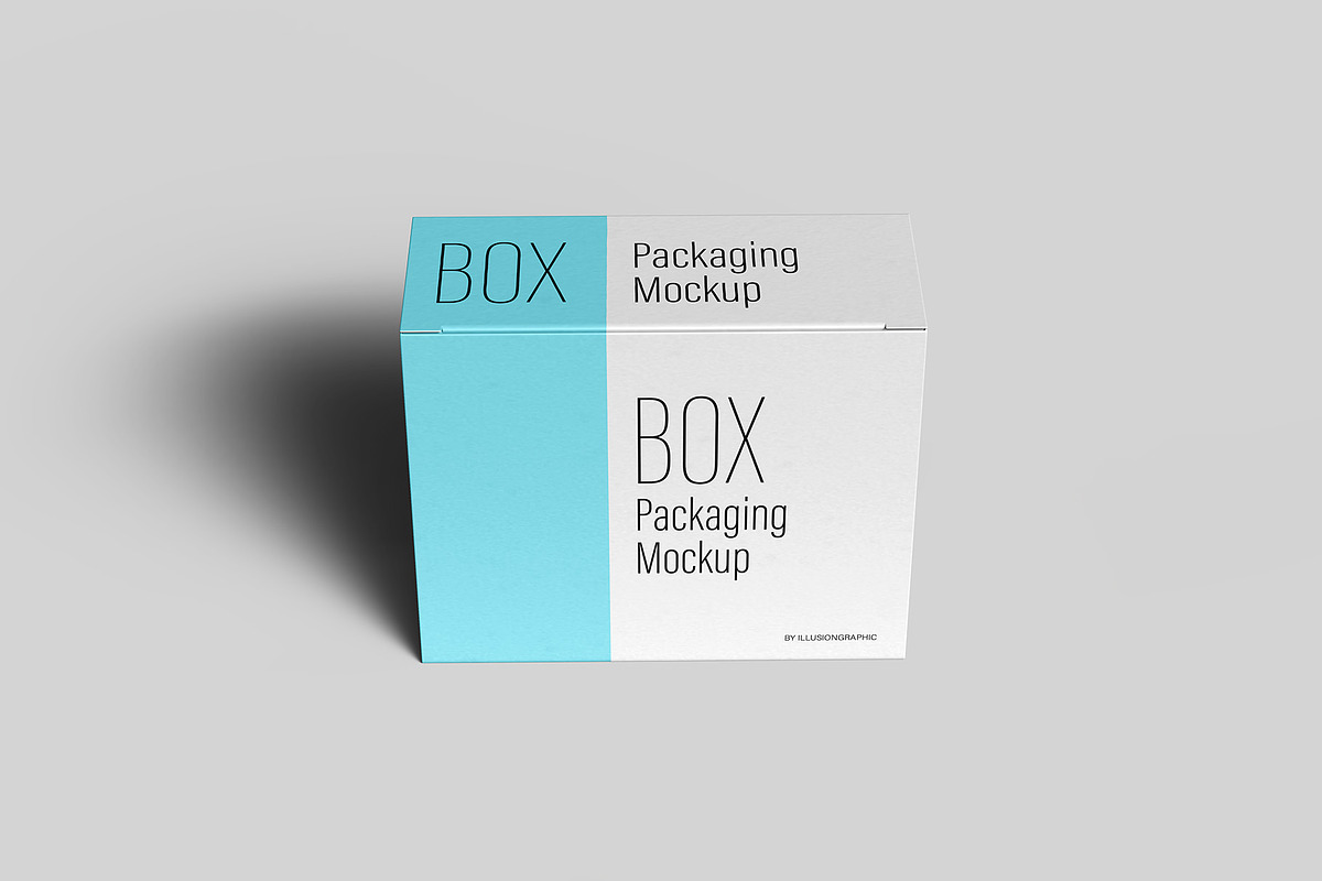 Box Packaging Mockup - 12 views, a Packaging Mockup by Illusiongraphic (Photo 13 of 26)