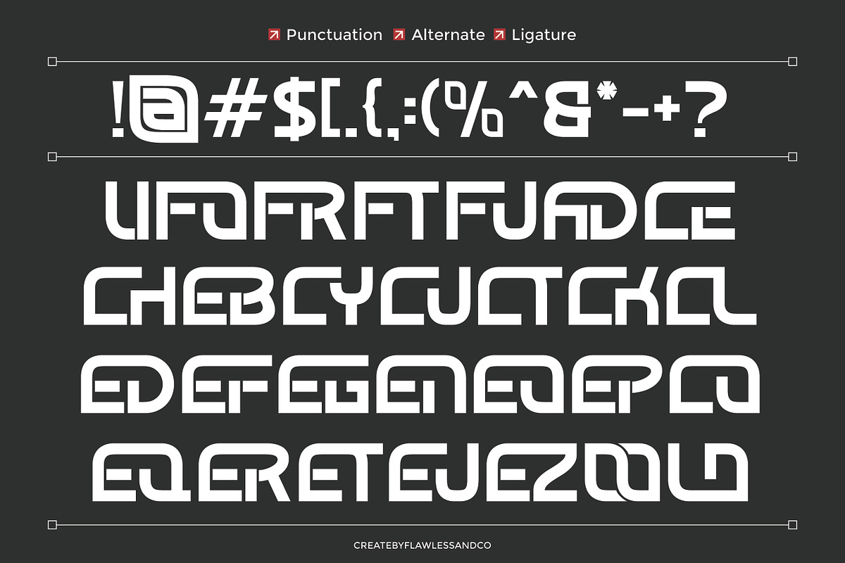 Broock - Modern Display Font, a Font by Flawless And Co (Photo 9 of 10)