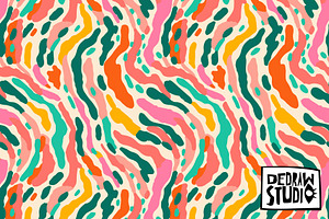 Colorful Abstract Art Pattern, a Pattern Graphic by Dedraw Studio