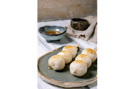Japanese Dango Dumplings with Sweet