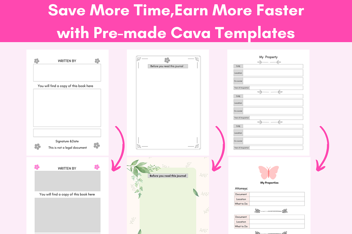 End Of Life Planner Canva Templates, a Brochure Template by LA Design (Photo 4 of 9)