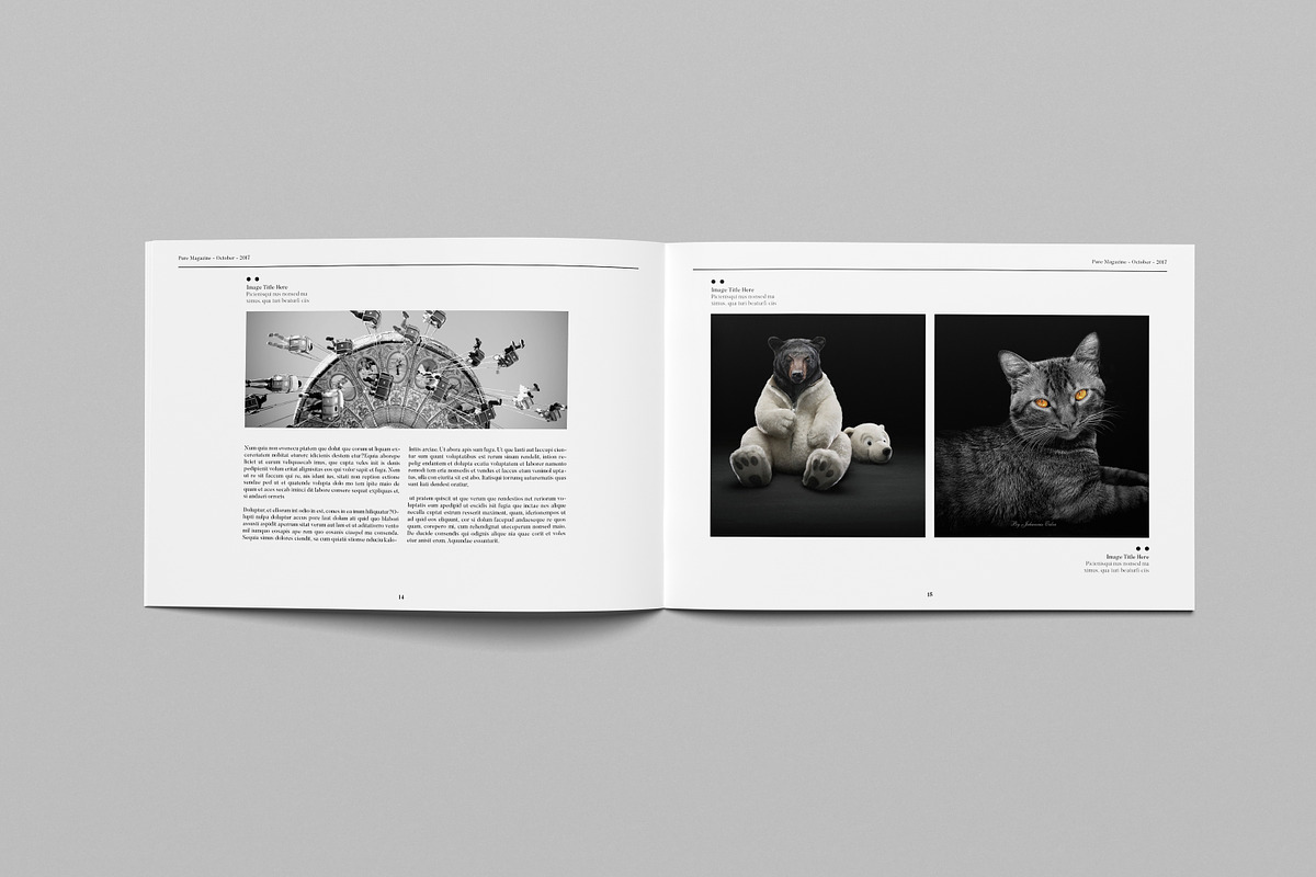 Landscape Magazine Template, a Magazine Template by Uloel Design (Photo 5 of 11)