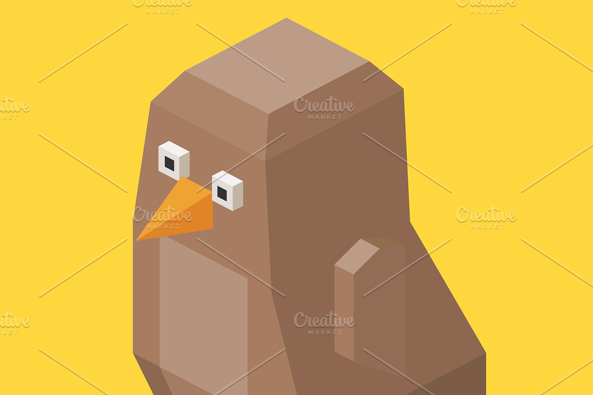 3D Illustration Isometric Collection, an Animal 3D Model by Designbytowo (Photo 14 of 16)